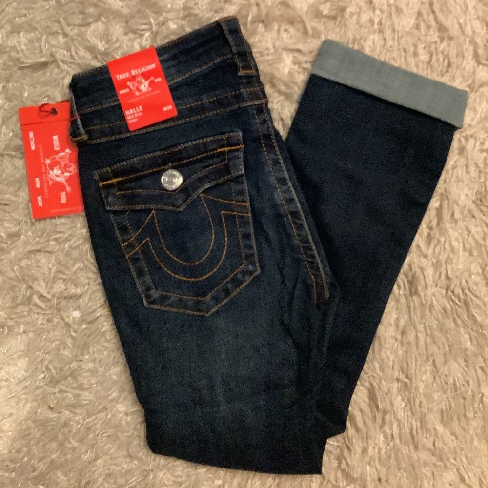 NWT True Religion Women's Capri Jeans Size: 26